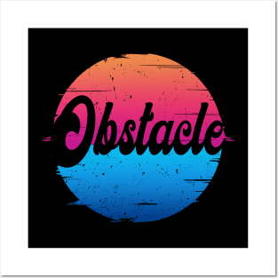 Classic Obstacle Proud Name Quotes Color 70s 80s 90s Posters and Art